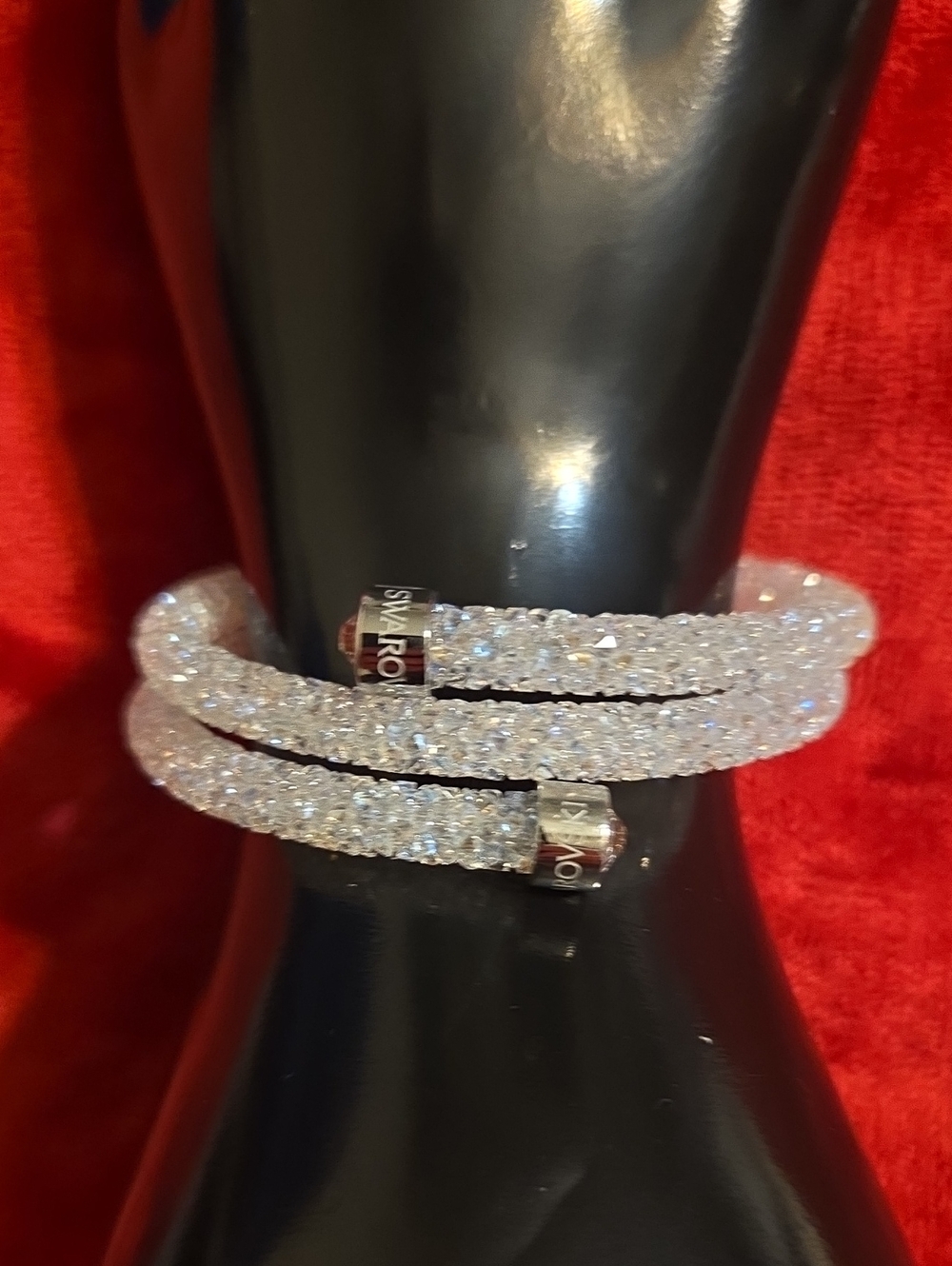 Swarovski Sparkling Clear Crystal Wrap Bracelet